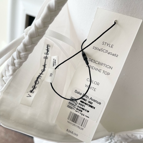 NWT Veronica Beard Arienne Ruched Top - Picture 12 of 13